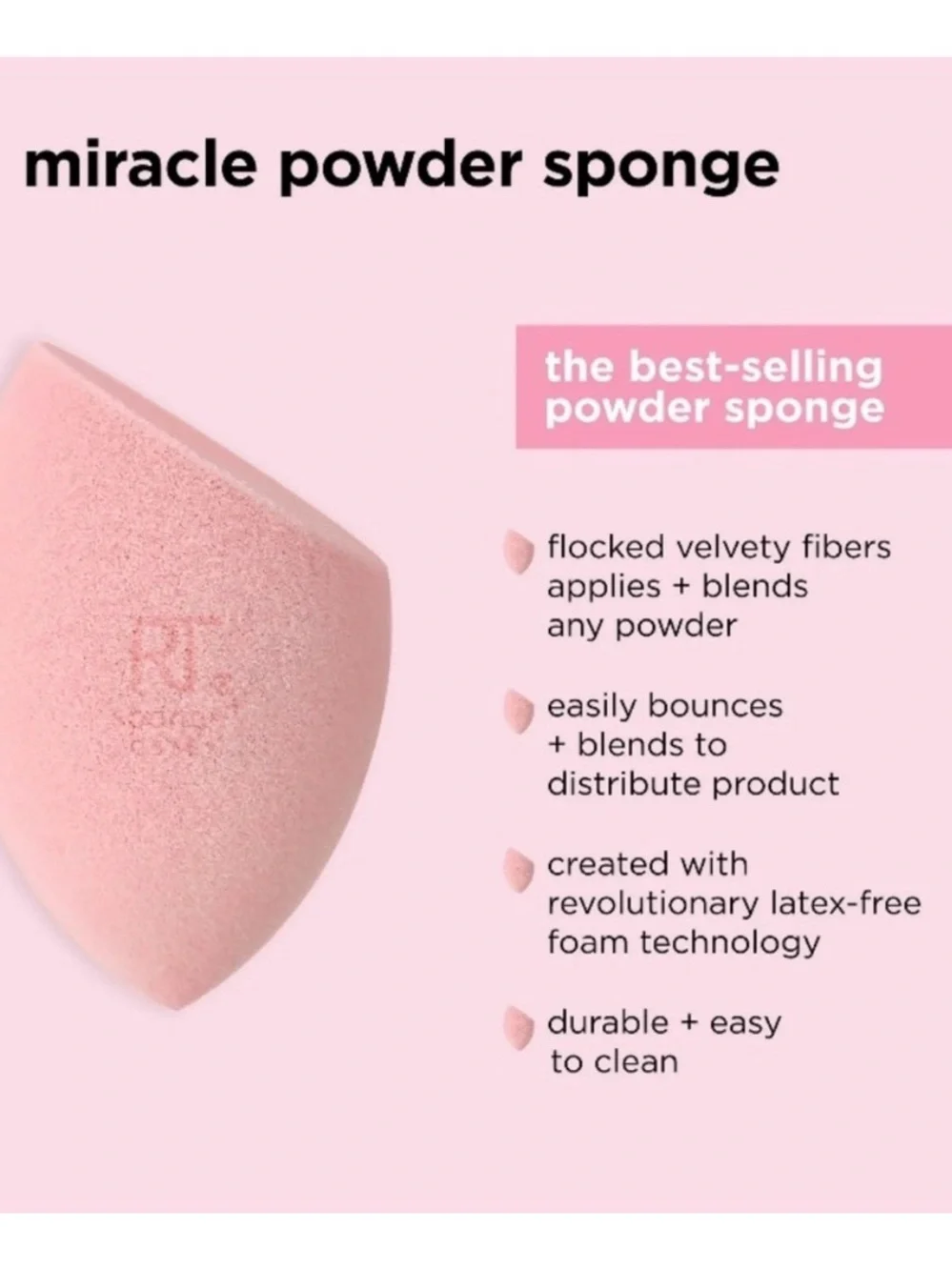 💞 New Real Techniques Iconic Blend & Set Miracle Makeup Sponge Duo